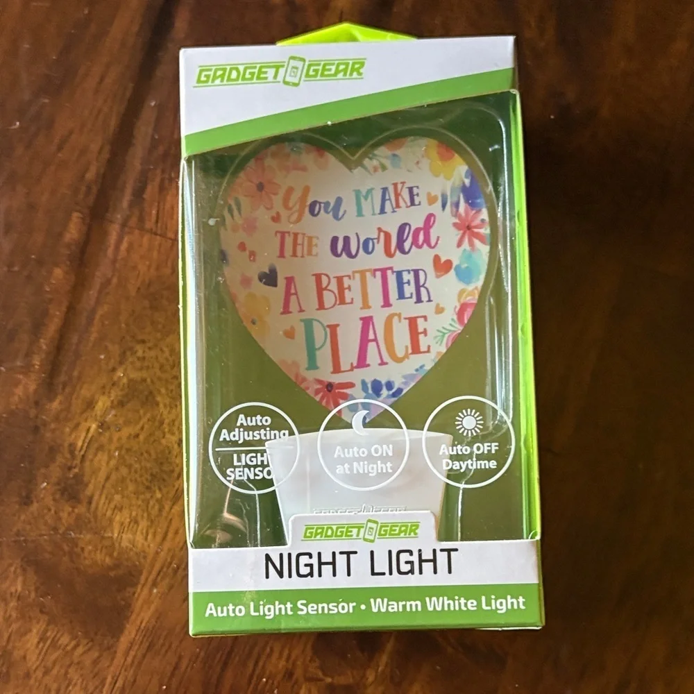 Heart Night Light with Multicolor Design